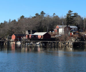 The dock at Community Shellfish Company on the Medomak River. (Emily Hayes photo)