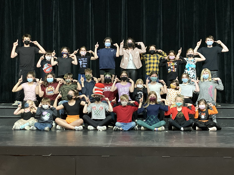 Young performers from the Boothbay and Damariscotta regions with Y-Arts will be putting on a production of "Seussical Jr." at the Lincoln Theater on Dec. 3-5. (Photo courtesy Emily Mirabile)