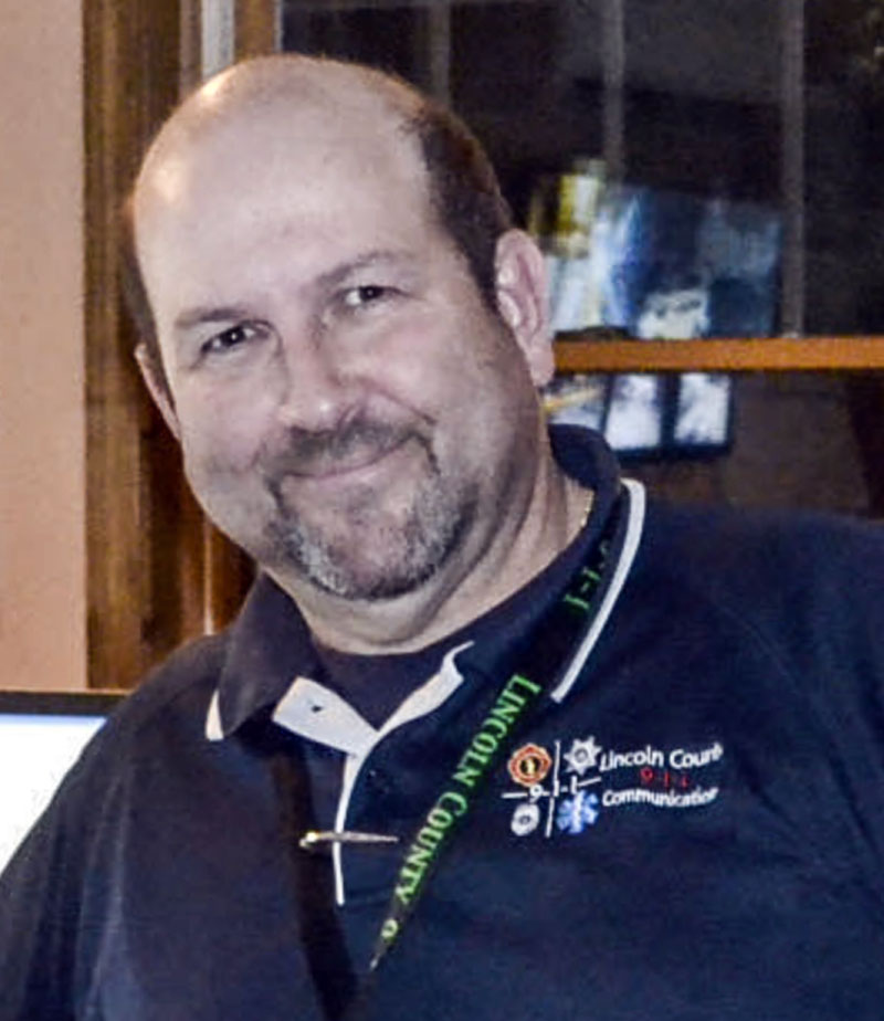 Lincoln County Communications Center Supervisor Mark Creamer in 2015. Creamer first joined the communications center in 1994. (LCN file photo)