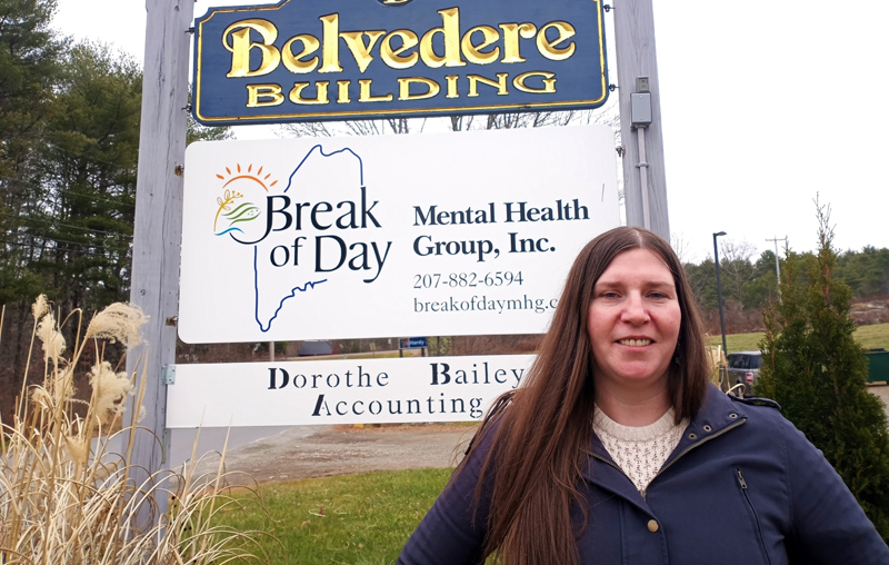 Break of Day Mental Health Group President and Executive Director Amber Lavigne is working tirelessly to connect Lincoln County residents with the mental health, food, and clothing resources they need, despite increase in demand under the pandemic. (Emily Hayes photo)