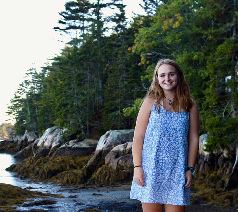 During her gap year, Lincoln Academy graduate Riley Stevenson is working for U.S. Rep. Chellie Pingree while also learning more about herself. (Photo courtesy Riley Stevenson)