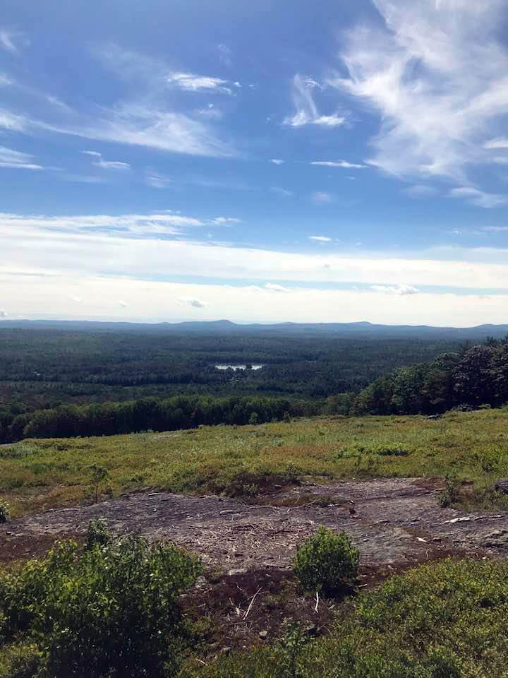 The view from the summit of Haystack Mountain in Liberty, Waldo County. (Photo courtesy Lee Emmons)