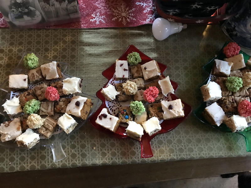 Trays loaded up with goods from a successful cookie walk. (Raye S. Leonard photo)