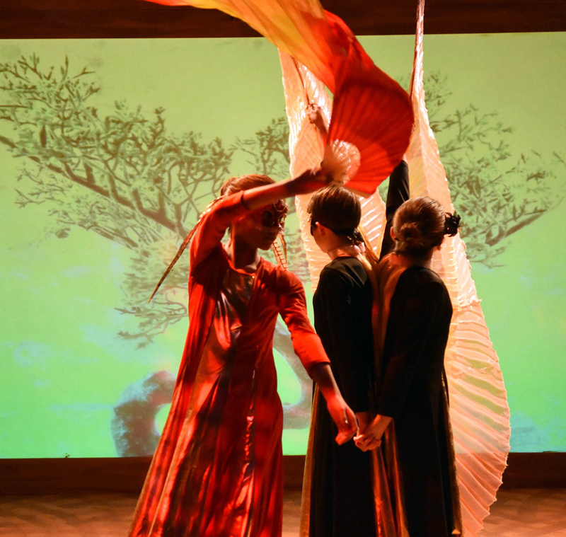 A photo from Heartwood Theater's 2020 Winter Drama Adventure, "Firebird," an original production. (Courtesy photo)