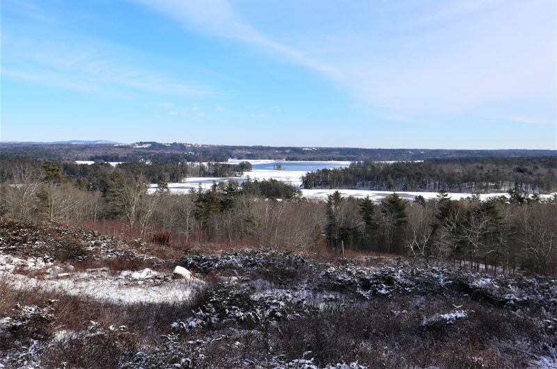 The view from Bunker Hill Road into a stretch of protected land, intended to protect both the wildlife and the rural nature of the town of Jefferson. (Emily Hayes photo)