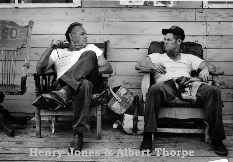 South Bristol fishermen Henry Jones and Albert Thorpe. (Photo by Ann Hillis)
