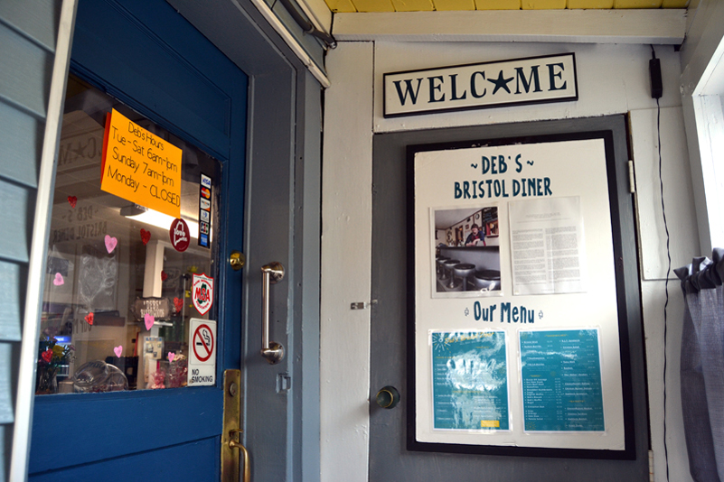 The entryway to Deb's Bristol Diner in Bristol Mills. (Maia Zewert photo)
