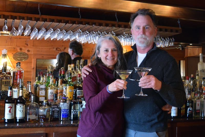 Laura and Tony Moskwa moved from California to Maine in 2017 to take over ownership and operation of The Bradley Inn and Restaurant with their son and chef, Ross Moskwa. (Nate Poole photo)