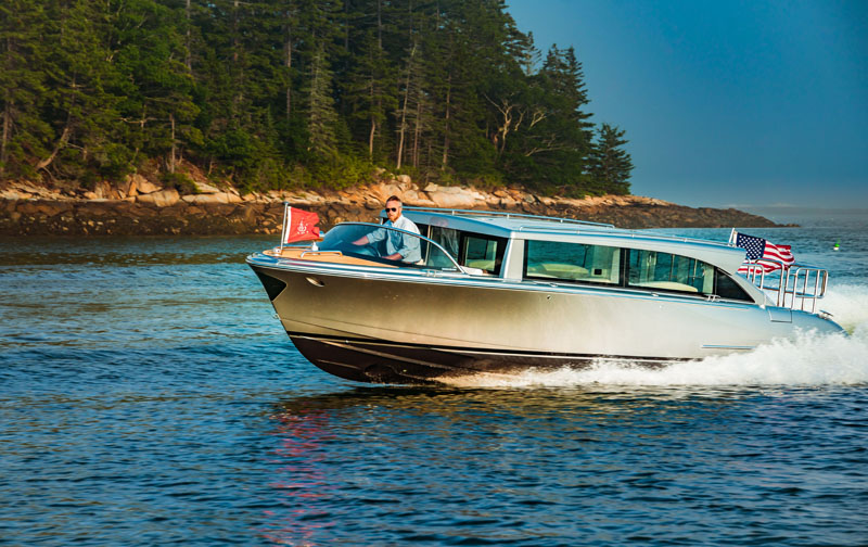 T / T Boardwalk, a tender limousine built by Hodgdon Tenders and designed by Michael Peters of Yacht Design, was selected as a finalist in the Tedder of the Year category by an independent jury at the 2022 Boat International Design and Innovation Awards.  (Photo courtesy)