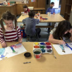BCS Students Share Art Creations at Town Library