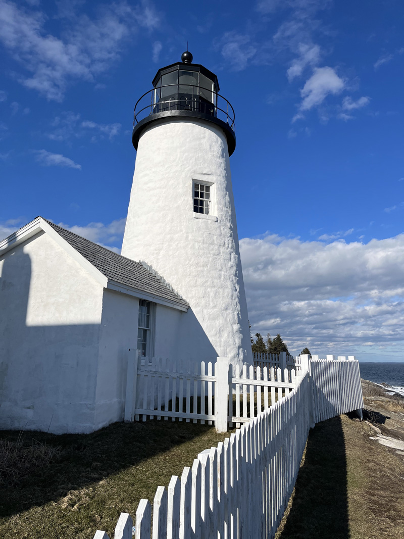 The Pemaquid Point Lighthouse, originally built in 1827 and reconstructed in 1835, is owned by the U.S. Coast Guard and leased to the American Lighthouse Foundation. (Anna M. Drzewiecki photo)
