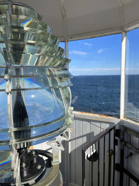 Pemaquid Point Lighthouse's Fresnel lens. (Anna M. Drzewiecki photo)