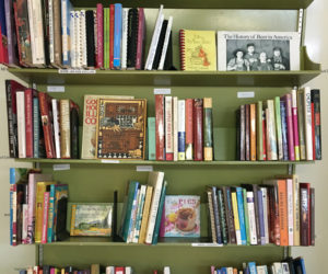 Some of the 300 cookbooks on sale at Skidompha Secondhand Book Shop. (Courtesy photo)