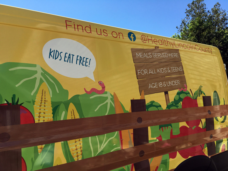 Lulu the Lunch Wagon, the van that serves meals throughout the summer. (Courtesy photo)