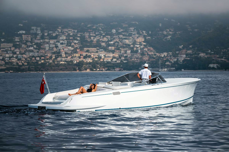 The high-performance all electric flagship boat, LION. (Courtesy photo)
