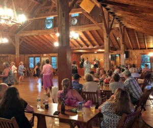 Music fans dance at the Memphis Lightning Show last summer at Lakehurst Lodge in Damariscotta. A group of Lincoln Academy students and parents have raised funds for an independent "spring formal" dance to be held at Lakehurst, with LA's school-sanctioned prom set to take place separately on the school's campus. (Photo courtesy Lincoln County Television)