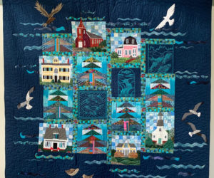 This quilt made by Betty Lu Brydges will be raffled off to support the fish ladder restoration efforts. (Courtesy photo)