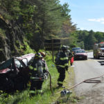 Woman Injured After Car Hits Ledge on Route 1 in Newcastle