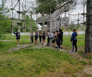 The South Bristol School fifth and sixth graders at Monkey C Monkey Do. (Photo courtesy South Bristol School staff)