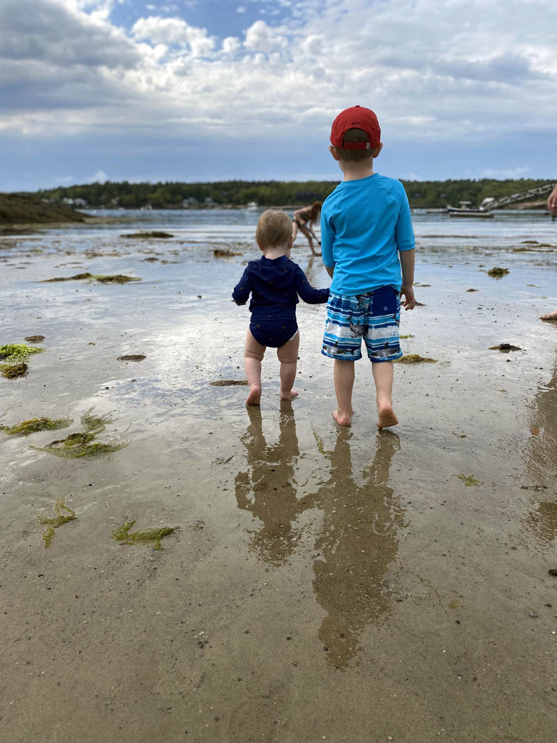 Evan and Lydia have enjoyed years of fun at Pemaquid Beach State Park and nearby Little Beach. (Jason Pafundi photo)