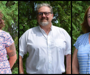 The new leadership team of AOS 93 is looking forward to the upcoming school year. From left: AOS 93 Superintendent Lynsey Johnston, Business Manager Peter Nielsen, and Assistant Superintendent Tara McKechnie. (Evan Houk photos)