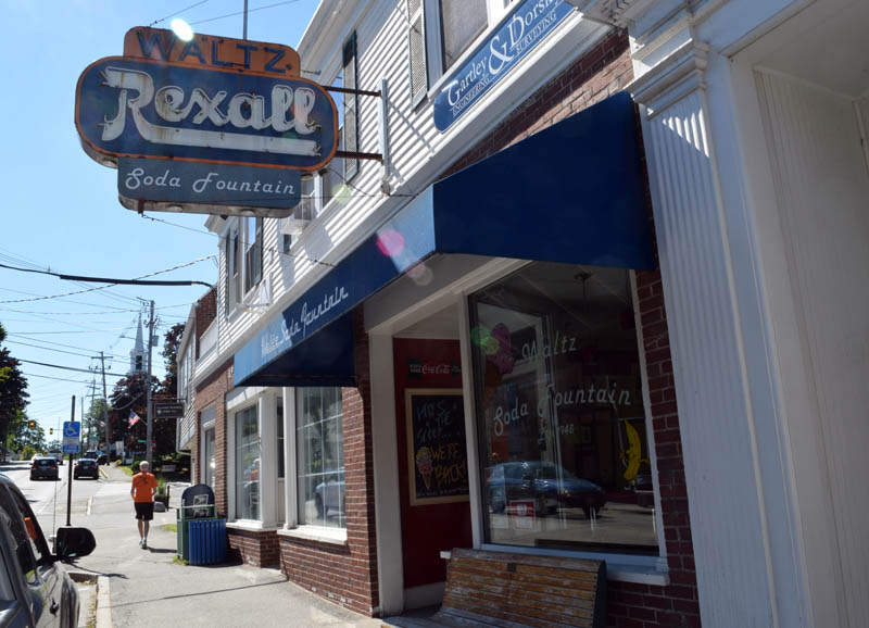 The Waltz Soda Fountain in downtown Damariscotta on Wednesday, July 13. The business reopened on Monday, July 4, after being closed for more than two years because of the COVID-19 pandemic. (Evan Houk photo)