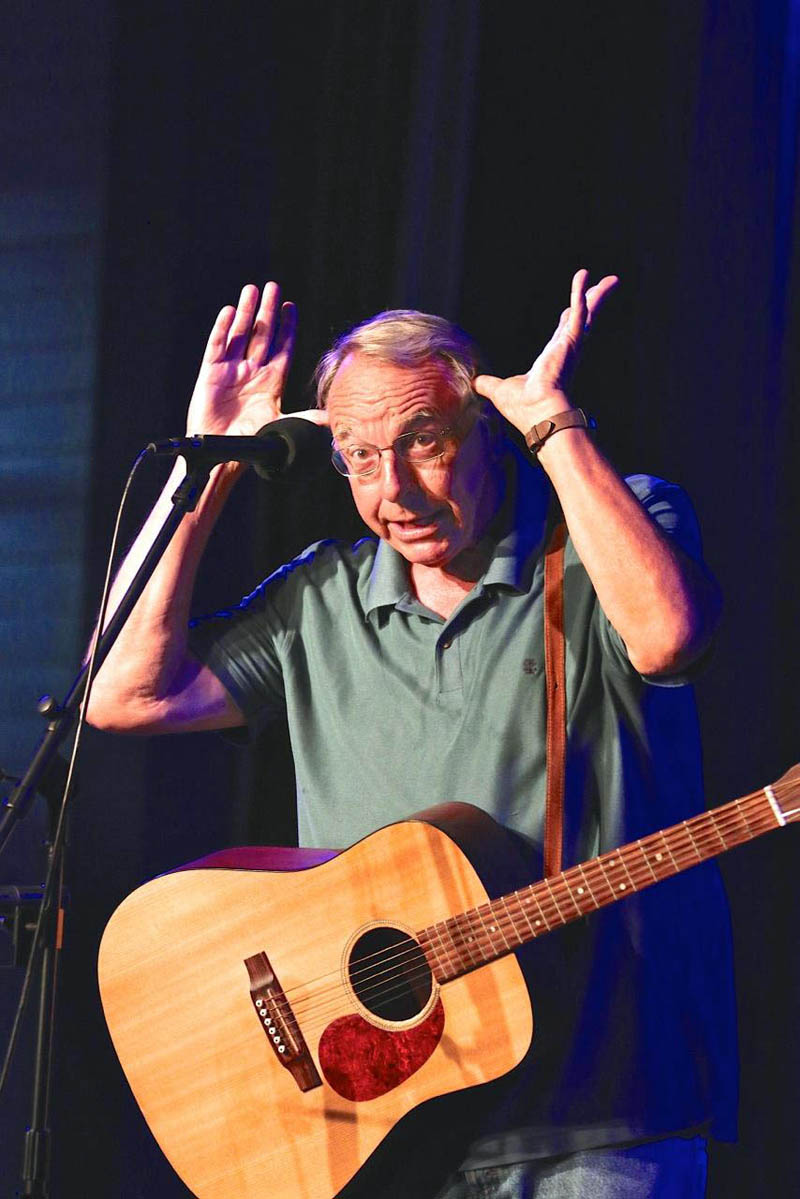 Legendary Maine humorist Tim Sample returns to the opera house stage after a three-year absence Thursday, July 21 (Photo courtesy Robert Mitchell)