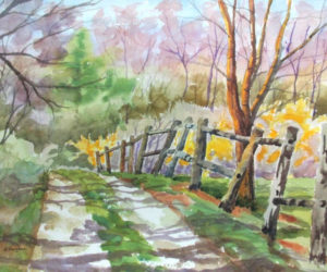 "Country Lane" by Robert Vaughan. (Photo courtesy Pemaquid Art Gallery)