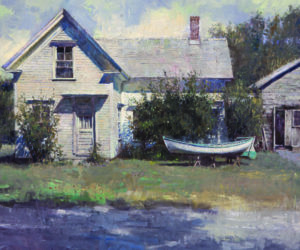 "Parker House," by Neal Hughes, oil, 30 x 30 inches. (Photo courtesy Sylvan Gallery)