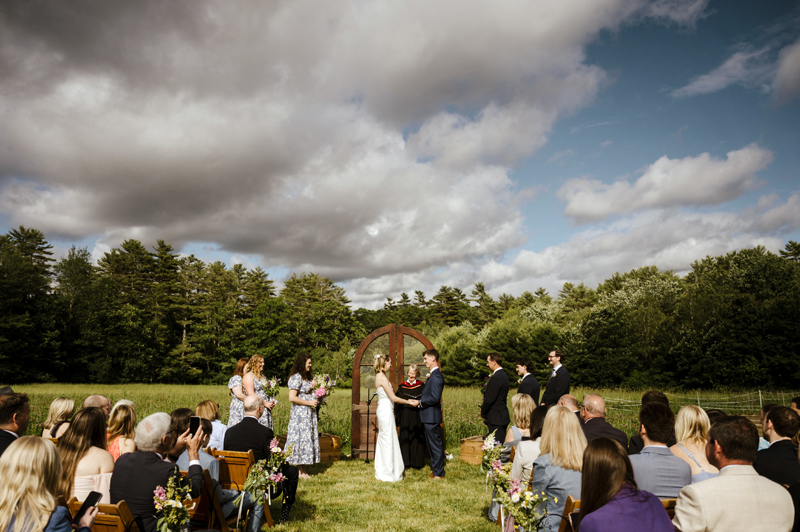Madeline Smith and Dylan Corbett marry during a ceremony at Wanderwood in June. The sustainable stays and events business hosts weddings, birthdays, anniversaries, parties, and other celebrations. (Photo courtesy Katelyn Mallett)