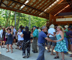 Audience members dance to the music of Primo Cubano during a previous edition of the Live Edge music festival at the Hidden Valley Nature Center in Jefferson. (Photo courtesy Midcoast Conservancy)