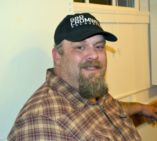 Mark Cromwell, son of former Westport Island Road Commissioner, Garry Cromwell, attended the select board meeting Monday, Sept. 26, to talk about his father's dedication to the town. (Charlotte Boynton photo)