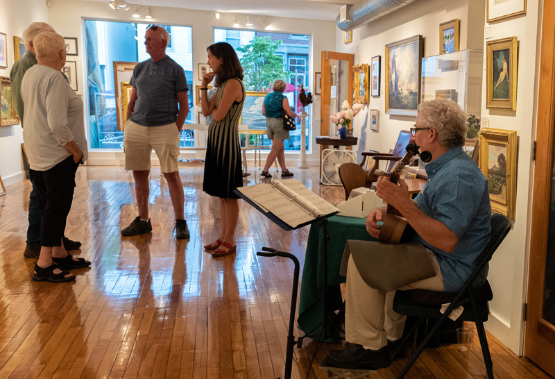 The doors will open wide into Wiscasset Bay Gallery during the final Wiscasset Art Walk of the season on Thursday, Sept. 29. (Photo courtesy Bob Bond)