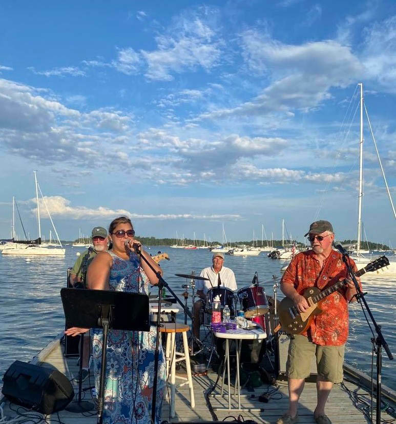 Party to the soundtrack provided by the ever popular Salty Dogs at the Friends of Wiscasset Librarys annual fundraiser, Bands for Books, Labor Day, Sept. 5. (Photo courtesy Wiscasset Public Library)