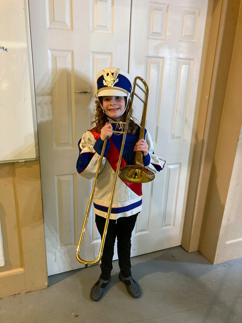 New Harbor resident Charlotte Ramsdell, 10, in her costume for "The Music Man." (Courtesy photo)