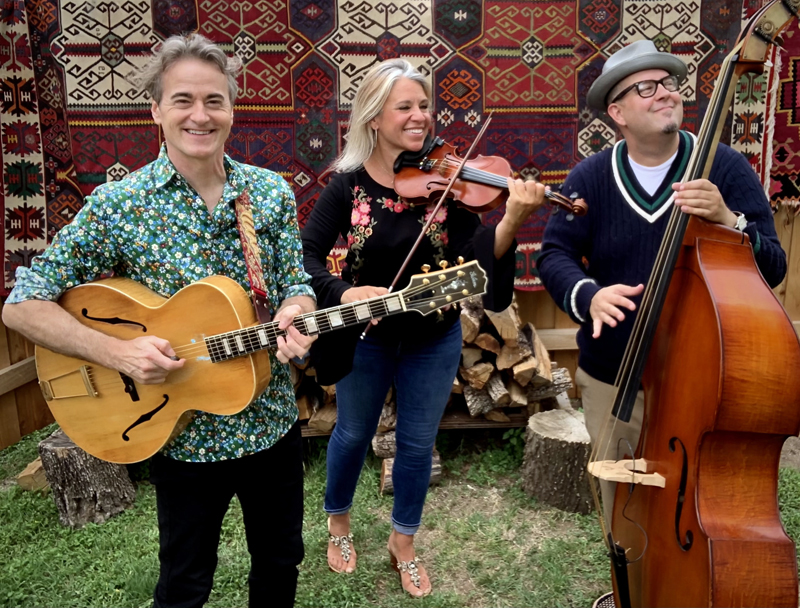 The Hot Club of Cowtown, from left: Whit Smith, Elana James, and Zack Sapunor, come to the Opera House at Boothbay Harbor Saturday, Oct. 8.  (Photo courtesy The Opera House at Boothbay Harbor)