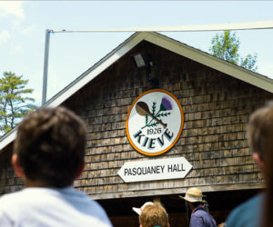 A view of Pasquaney Hall, a gathering space utilized by visitors on the Kieve campus in Nobleboro. (Photo courtesy Kieve Wavus Education)