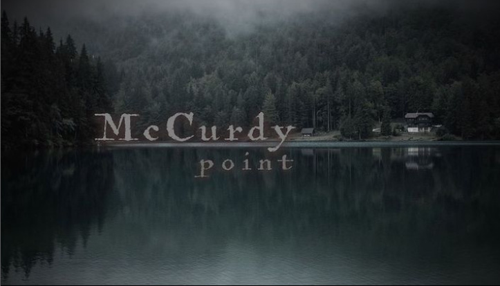 A promotional image for "McCurdy Point," a horror film written by Lincoln Academy graduate Ryan Gaul and Jeremy Brothers. Production for the movie is underway on Damariscotta Lake. (Screenshot)