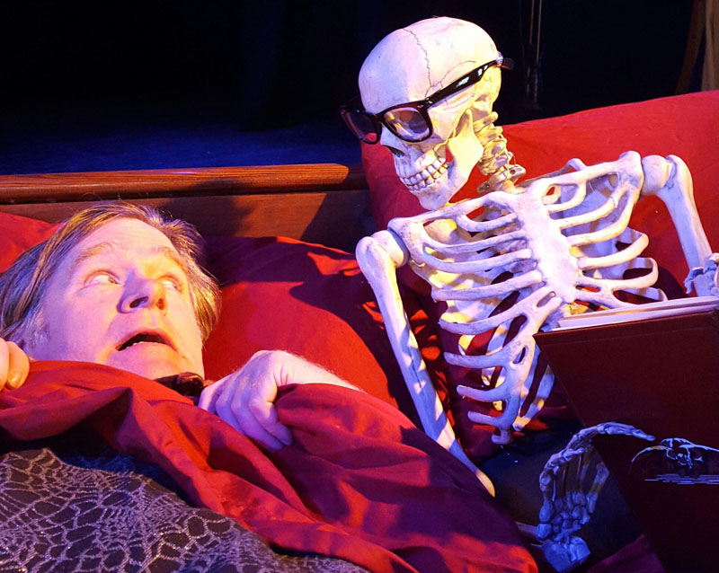 Kevin Kiley and company are ready for the return of the Halloween Potluck and Scary Readings to the Opera House at Boothbay Harbor Friday, Oct. 28. (Photo courtesy The Opera House at Boothbay Harbor)