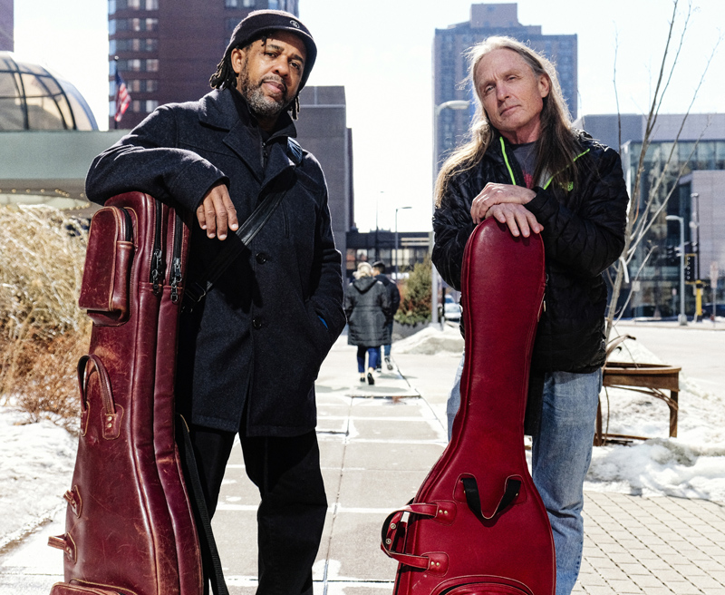 Victor Wooten (left) and Steve Bailey, along with Derico Watson, bring their Bass Extremes tour to the Waldo Theater Thursday, Nov. 10, at 8 p.m. (Photo courtesy The Waldo Theatre)