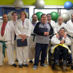 Mobius Students Celebrate Return to In-Person Karate at the Y