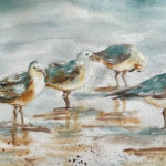 Watercolors by Peggy Farrell at the Bristol Area Library