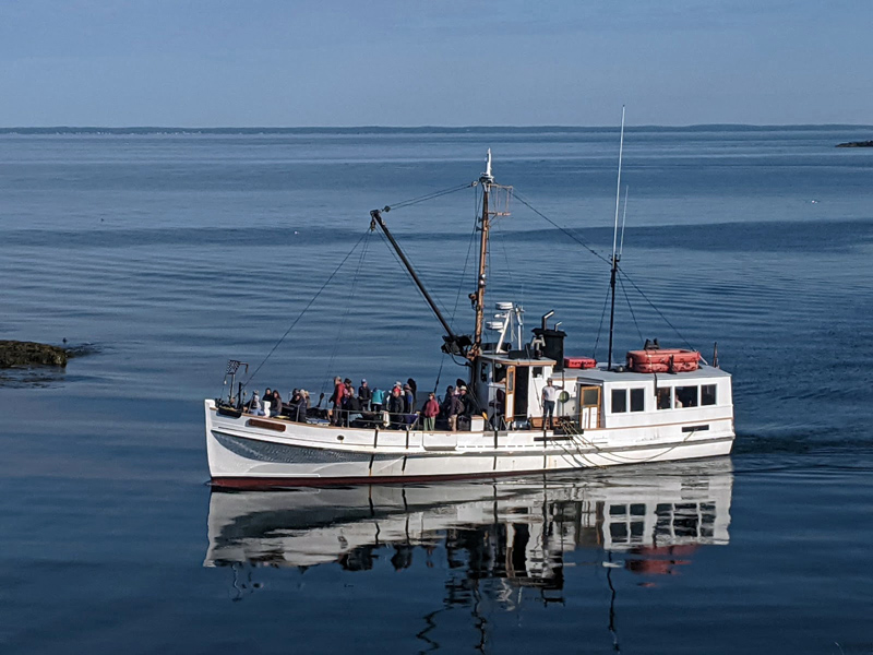 Amazon, the world's second-largest retailer, has released a mini-documentary about Monhegan Island featuring the WWII-era Laura B, operated by Monhegan Boat Line. (Photo courtesy Confocal Communications)