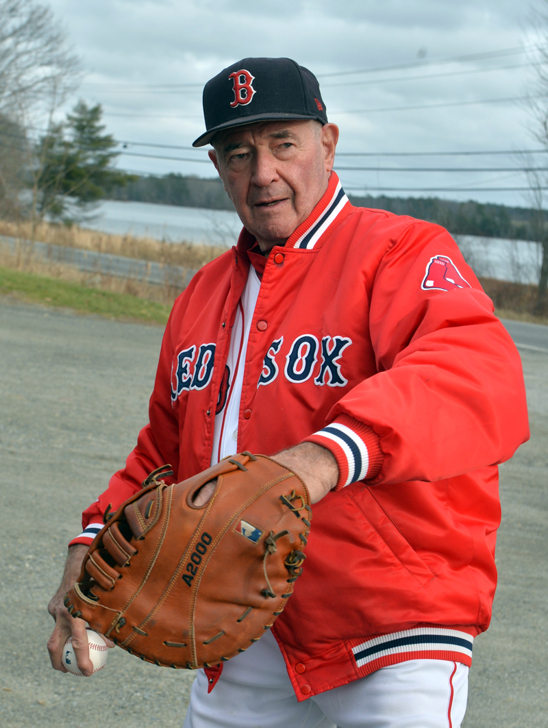 Bud Elwin pitches and plays third base. (Paula Roberts photo)