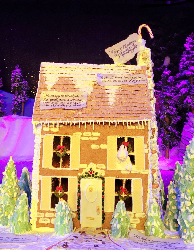Susan Brackett's entry won Best Traditional Gingerbread House Design. (Photo courtesy Kevin Kiley)