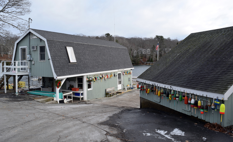 The South Bristol Fishermen's Co-op. The co-op was founded in 1972 in order to save money on fuel and bait and pass the savings on to members. The building was constructed about 30 years ago, according to co-op member Tim Alley. (Evan Houk photo)