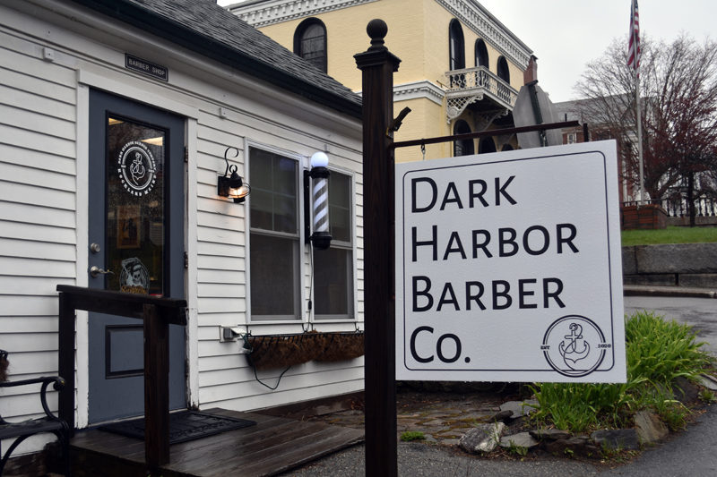 Dark Harbor Barber Co.'s location at 904 Main St. in Waldoboro. The shop opened April 11, addinga second location to the Rockland-based business founded by Sam Weldon in 2020. (Elizabeth Walztoni photo)