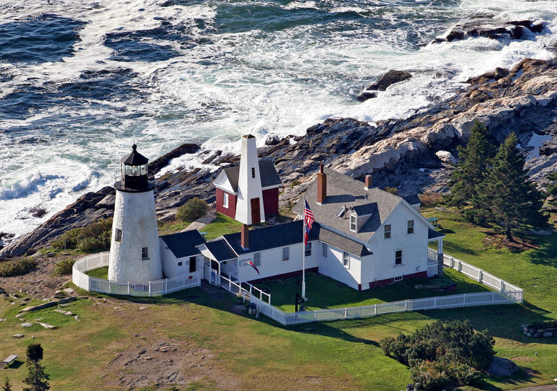 An aerial view of Pemaquid Point Lighthouse Park (Courtesy photo)
