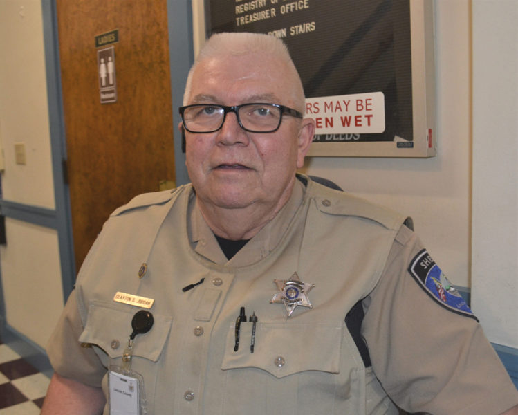 Longtime Lincoln County Sheriff's Deputy Clayton Jordan plans to retire on Sept 3. This week Lincoln County Commissioners accepted notice of his retirement plans with regret. (Charlotte Boynton photo)