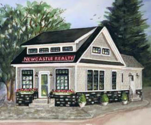 Painting of the Newcastle Realty office at 14 Todd Ave. in Boothbay Harbor. (Photo courtesy Newcastle Realty)